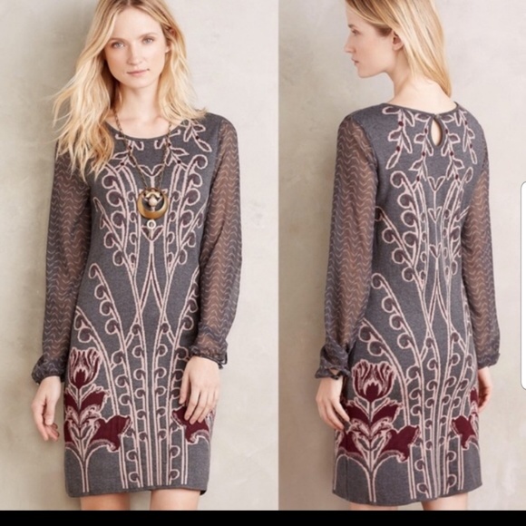 Anthropologie Dresses & Skirts - Anthropologie Knitted & Knotted sweater dress NWT